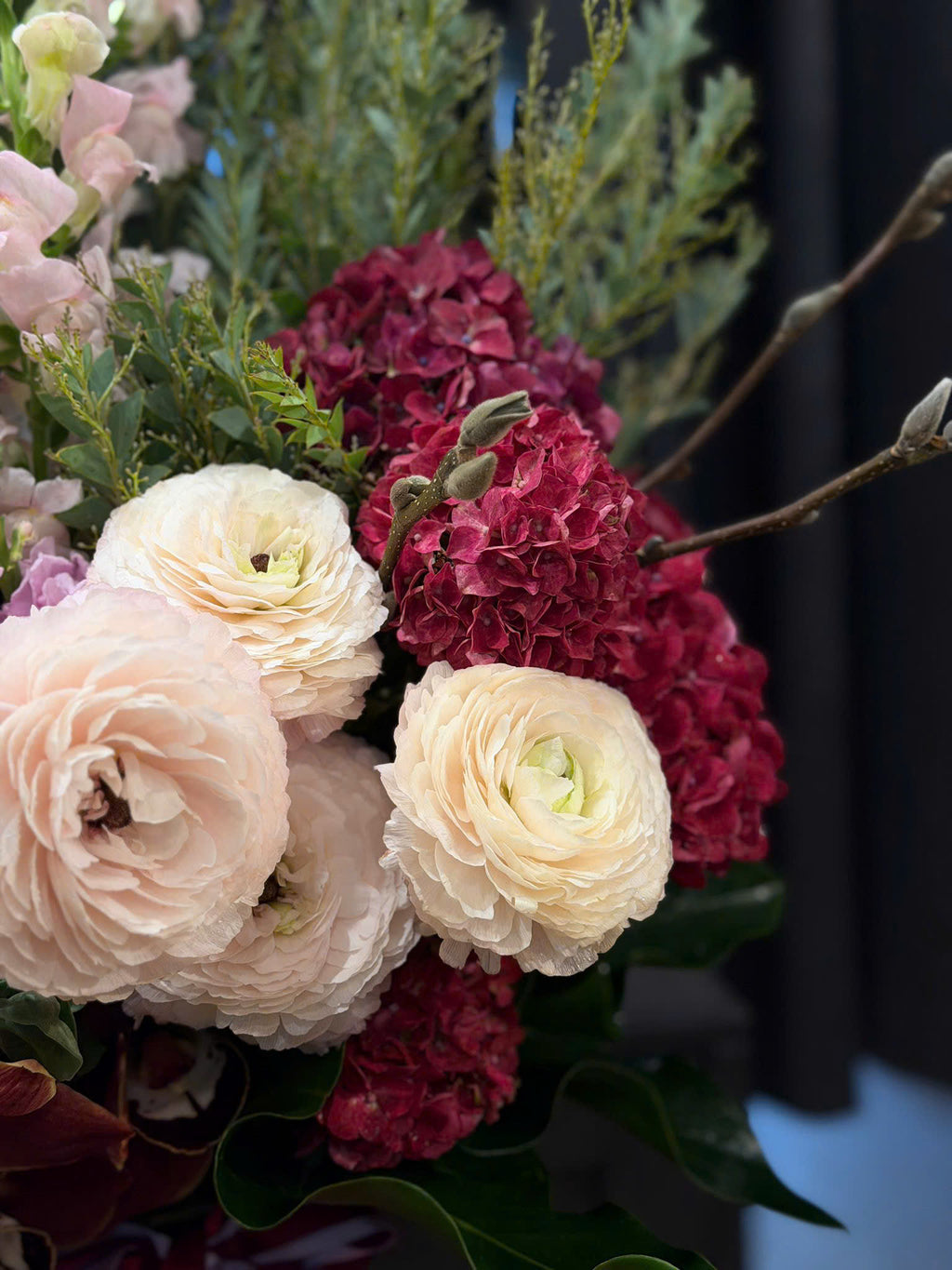 Balanced Bloom vase arrangement