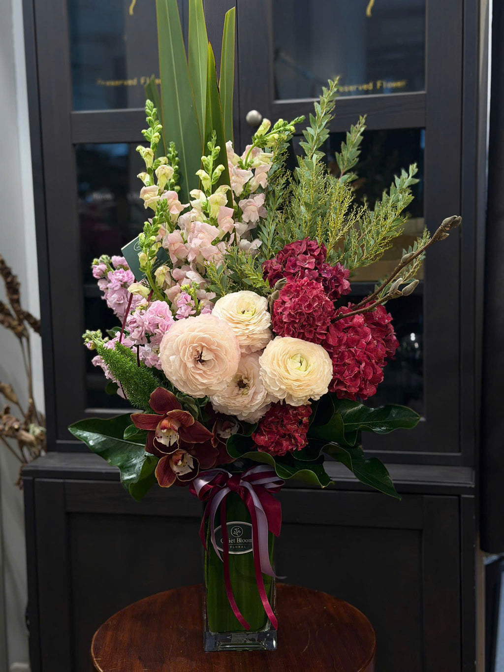Balanced Bloom vase arrangement