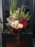 Balanced Bloom vase arrangement
