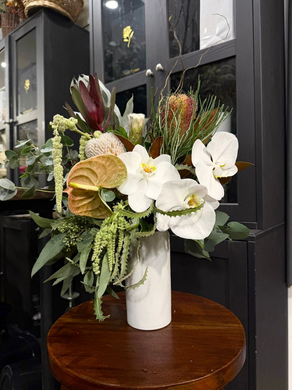 Native Orchid Vase Arrangement