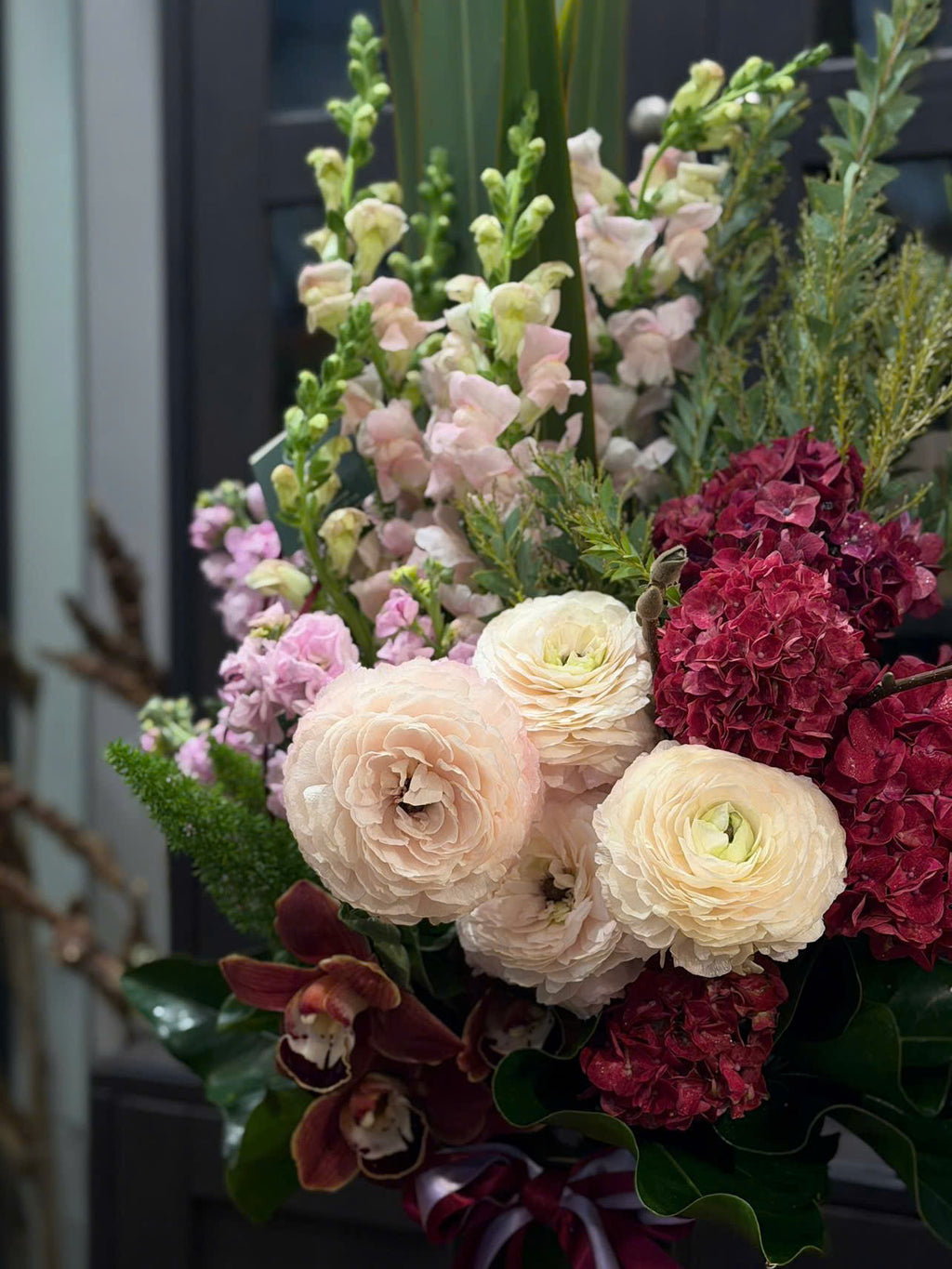 Balanced Bloom vase arrangement