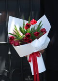 Red Tulip Hand-Tied Bouquet