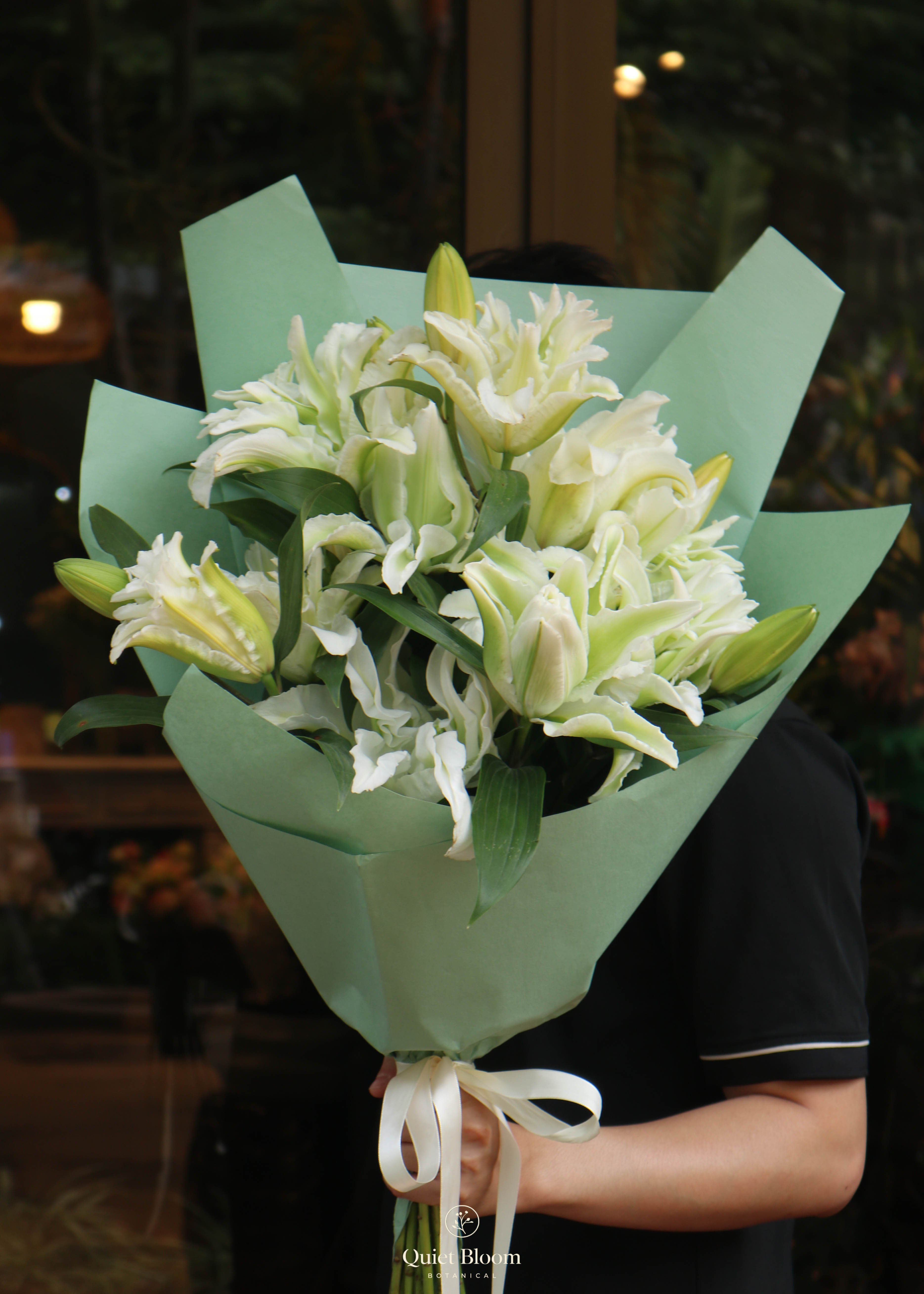 Blush Rose Lily Bouquet