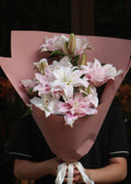 Blush Rose Lily Bouquet