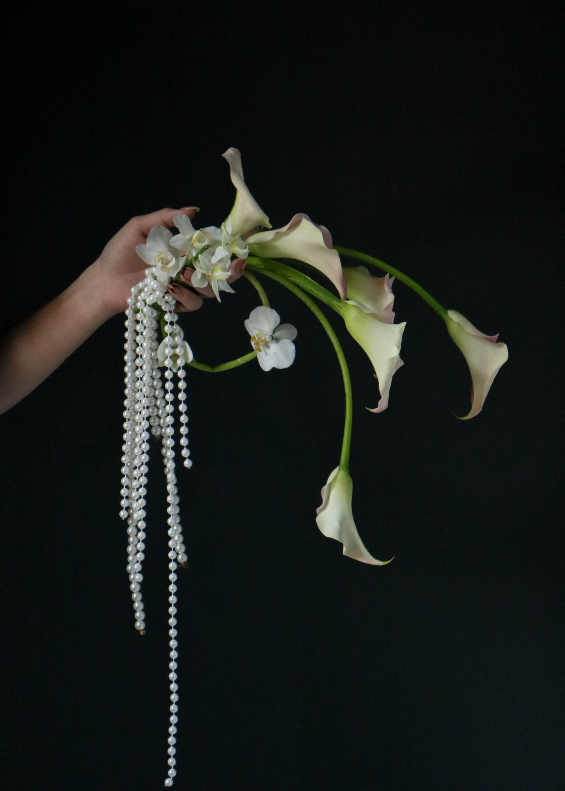 Pearl Cascade Bridal Bouquet