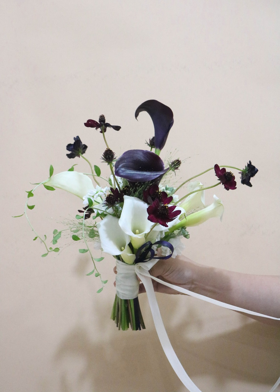 Midnight Calla Bridal Bouquet