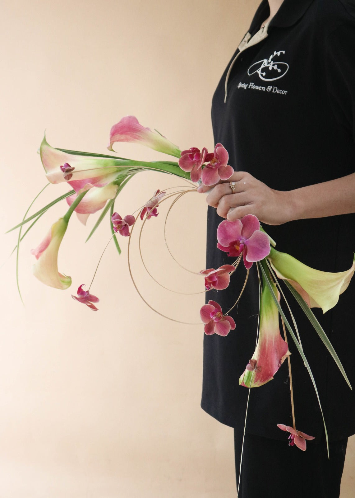 Orchid Calla Bridal Bouquet