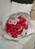 30 Hot Pink Roses Bouquet – Elegant Design