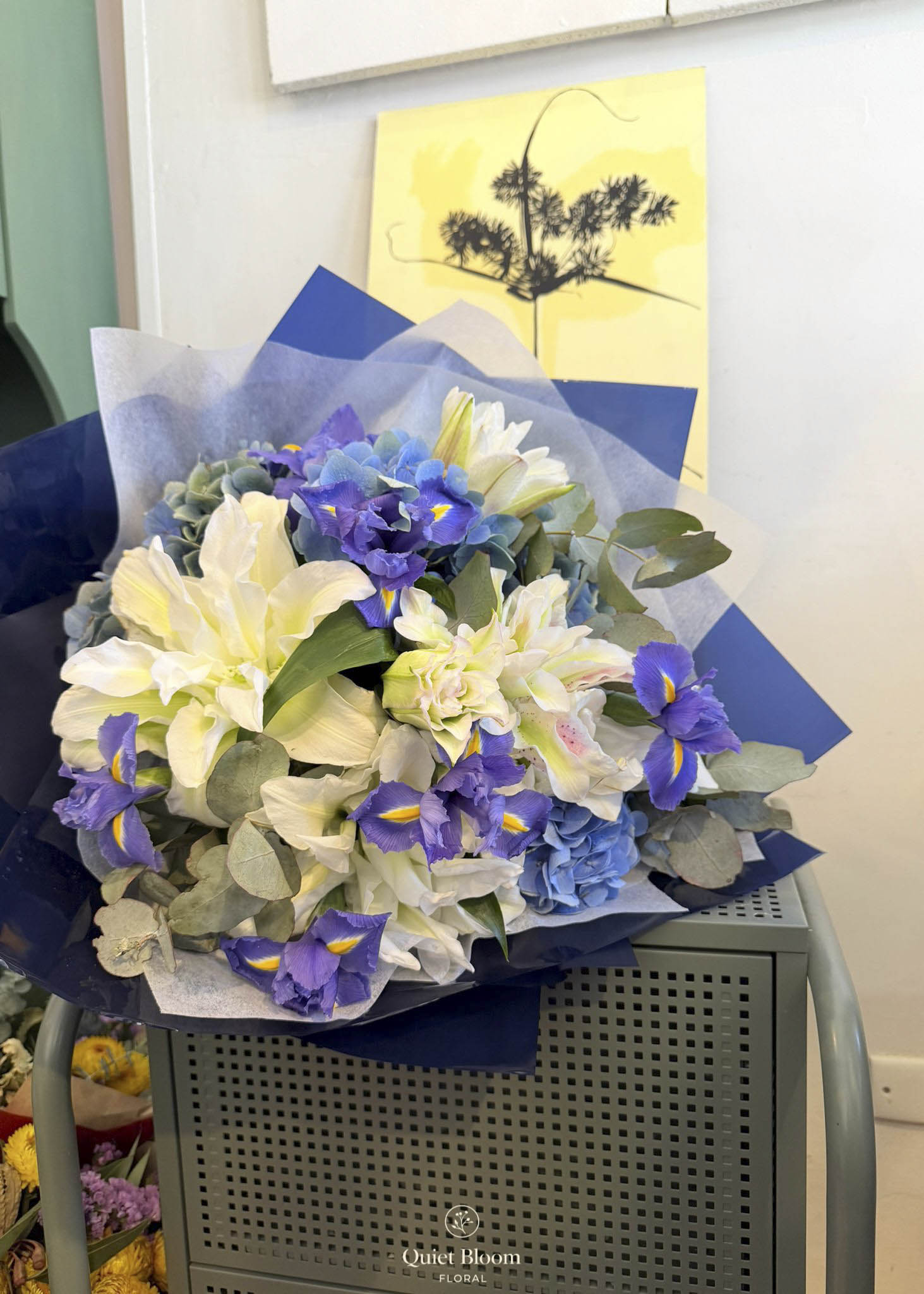 Blue & Purple Iris Bouquet
