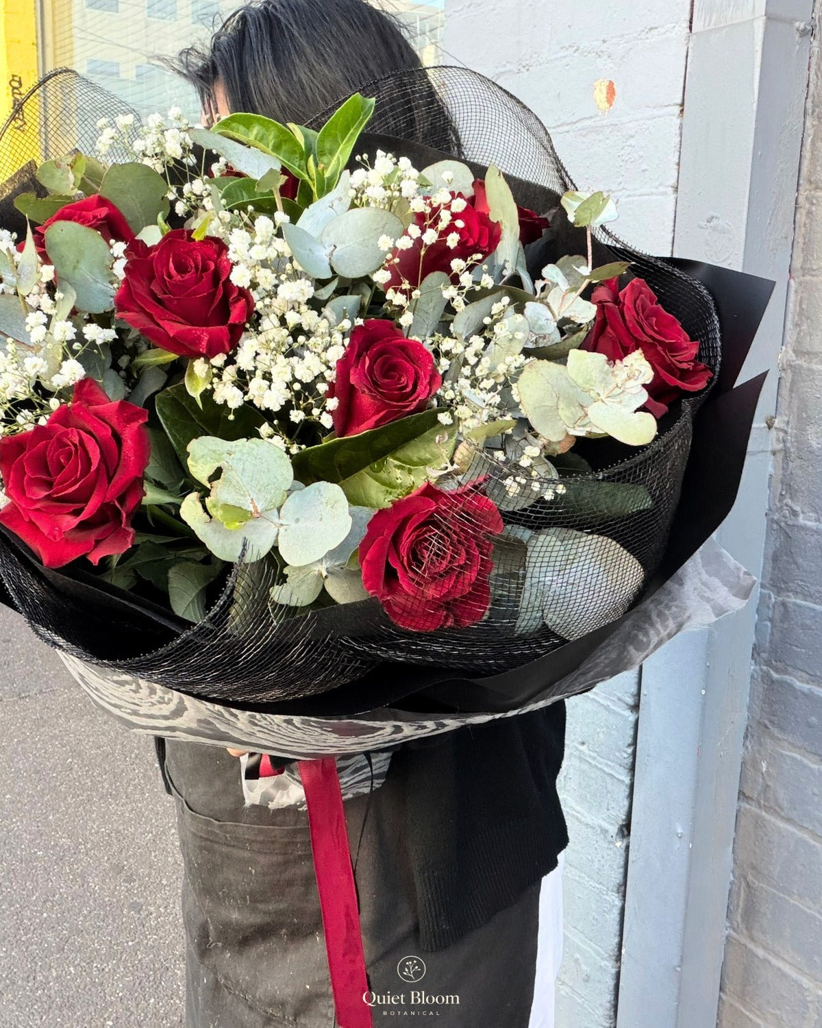 Midnight Red Rose Bouquet