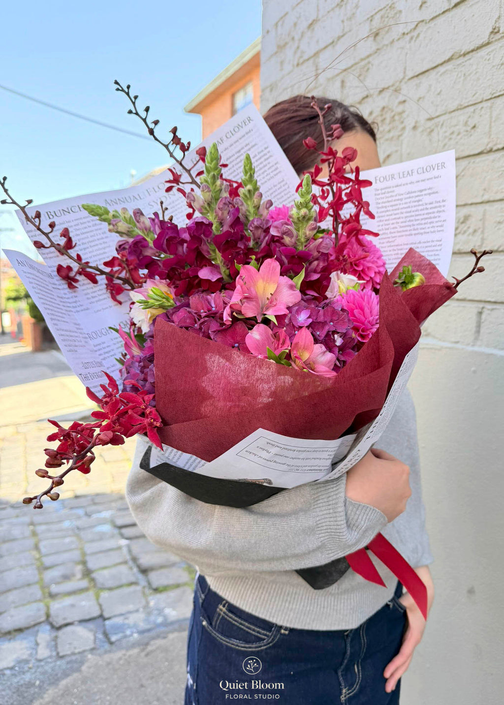 Burgundy Blush Garden Bouquet