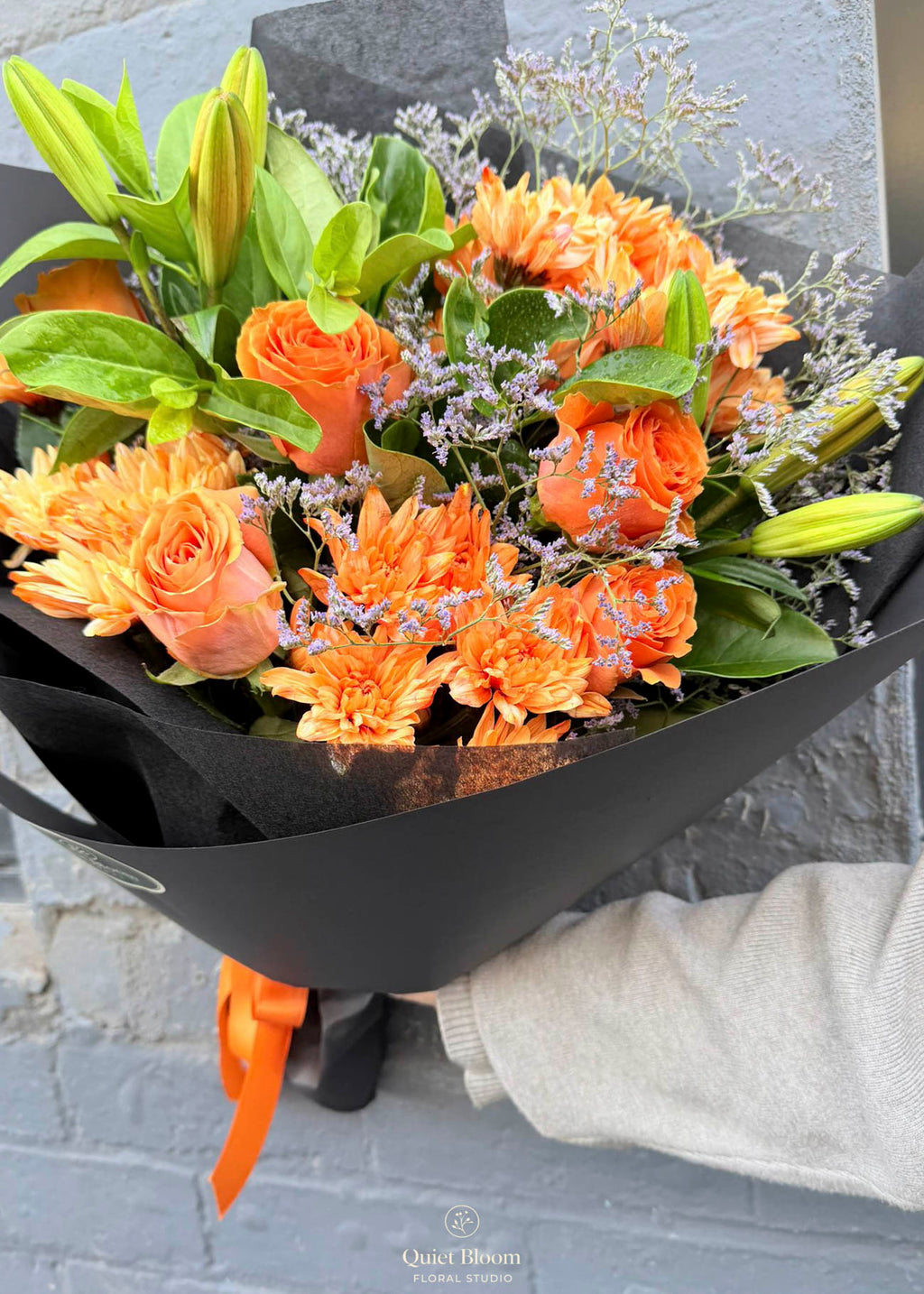 World of Orange – Rose & Chrysanthemum Bouquet