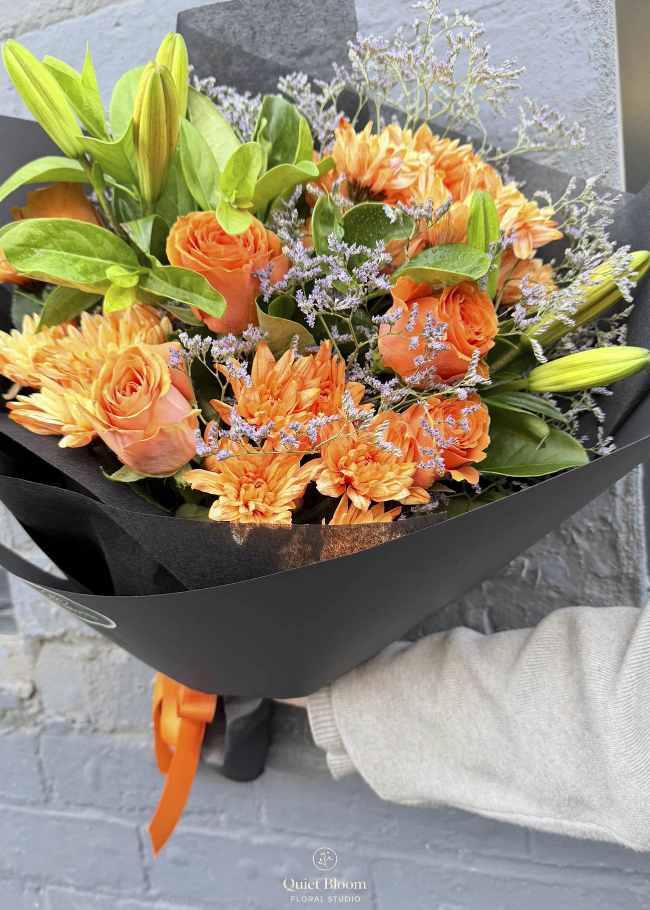 World of Orange – Rose & Chrysanthemum Bouquet