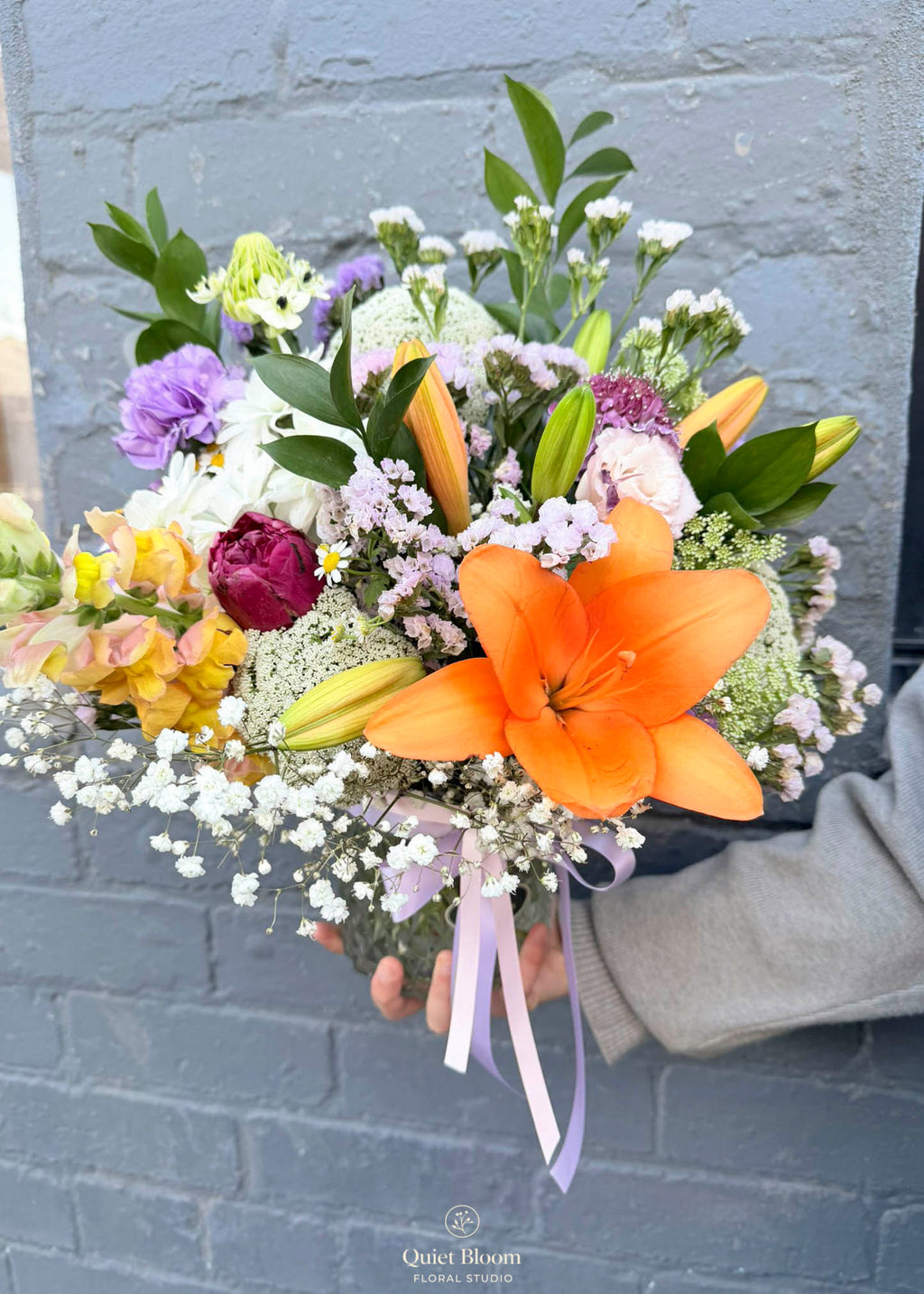 Sunny Meadow – Orange Lily & Seasonal Mix Jar