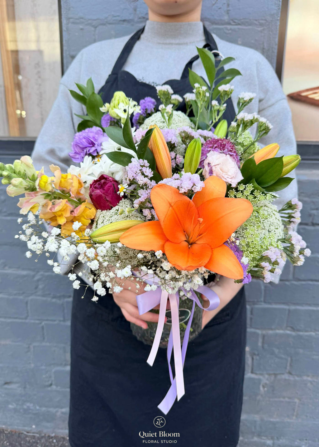 Sunny Meadow – Orange Lily & Seasonal Mix Jar