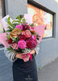 Cheerful Garden – Mixed Seasonal Bouquet with Greenery