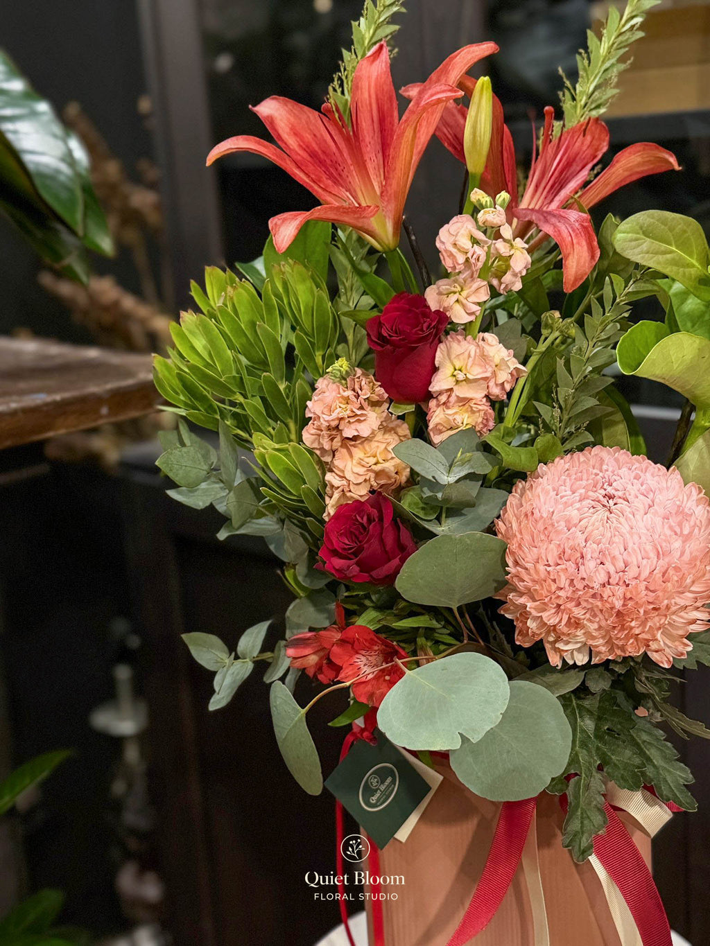 Amber Rouge Vase