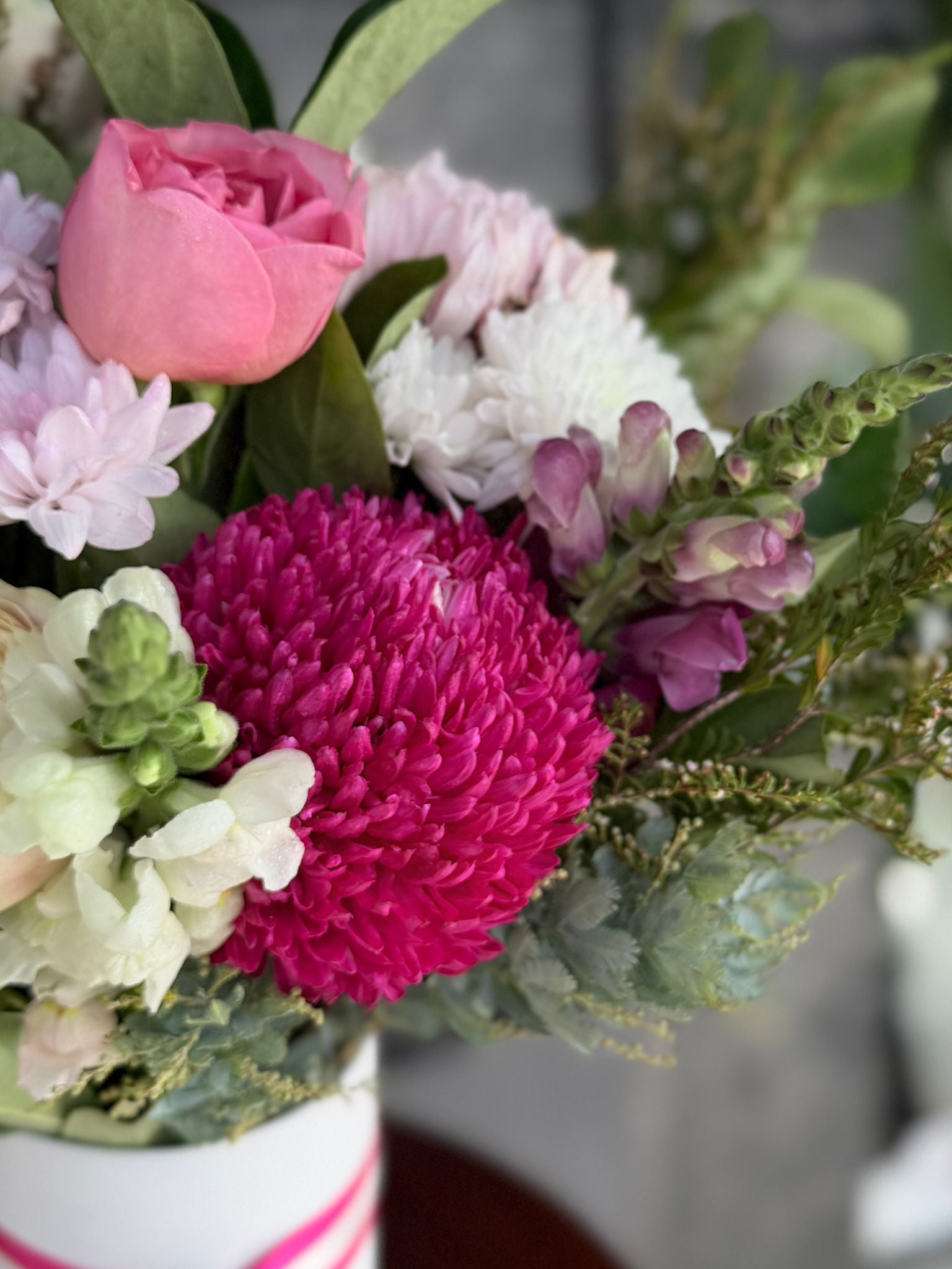 Pink Velvet Vase