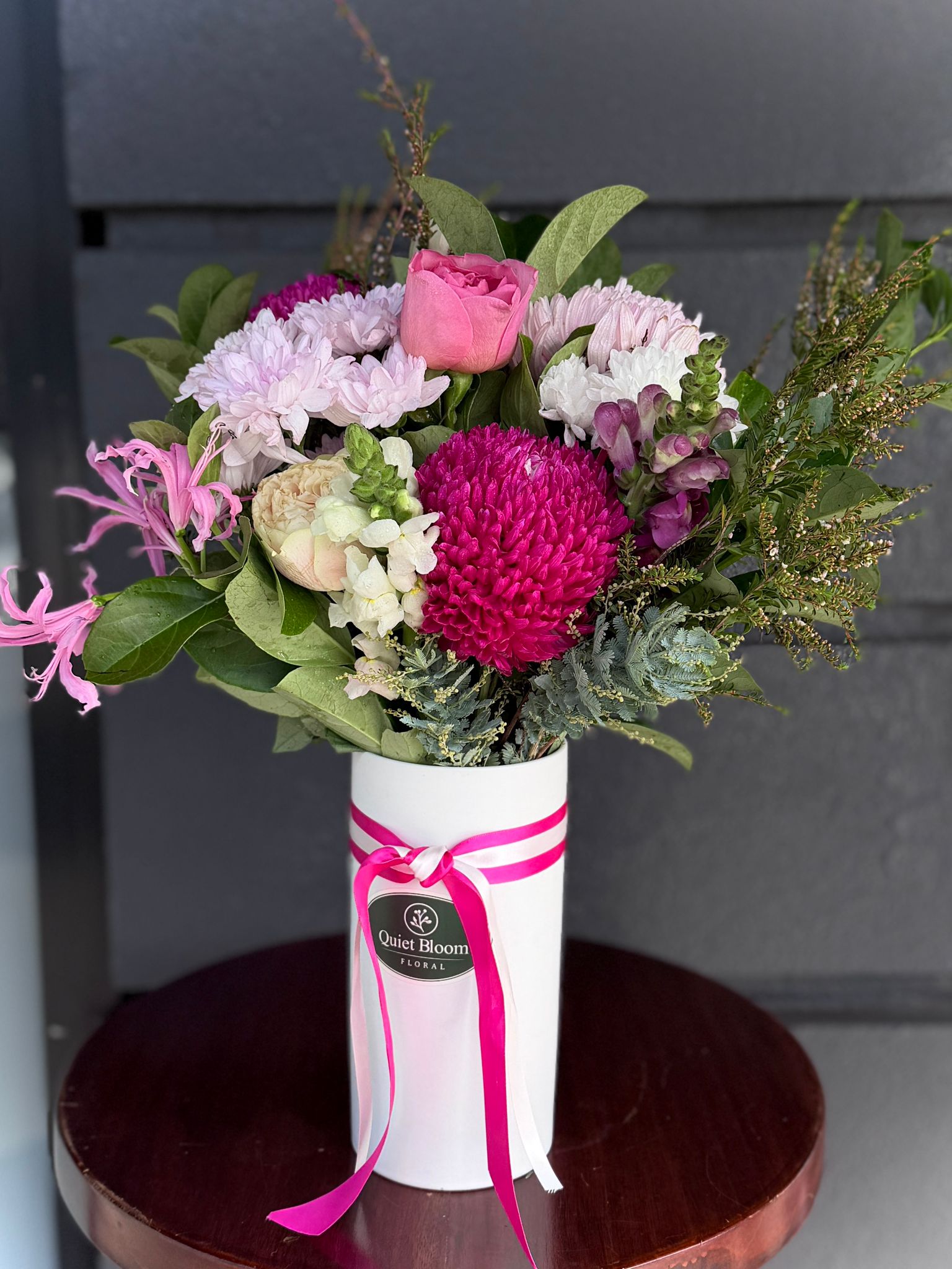 Pink Velvet Vase