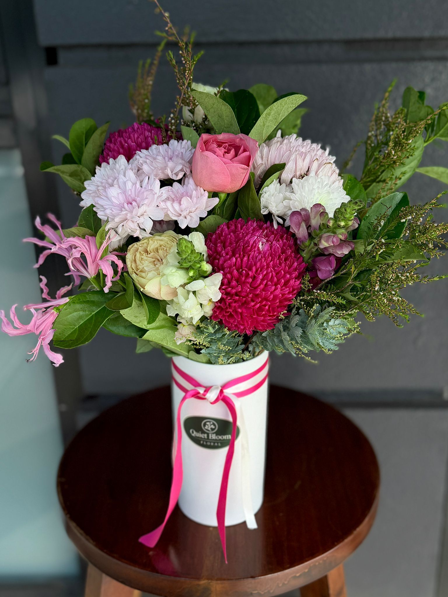 Pink Velvet Vase
