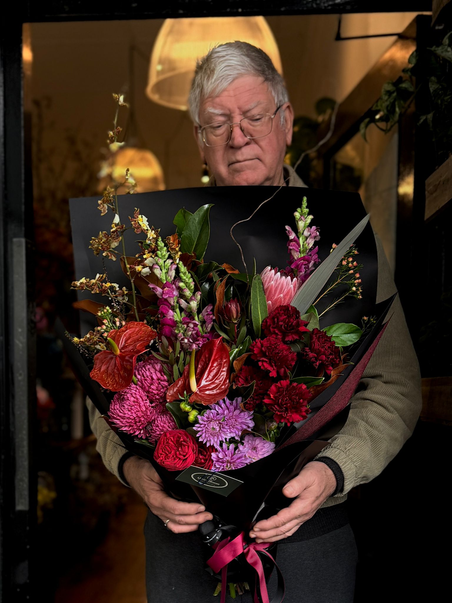 Midnight Crimson Bouquet
