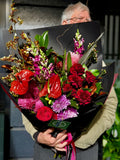 Midnight Crimson Bouquet