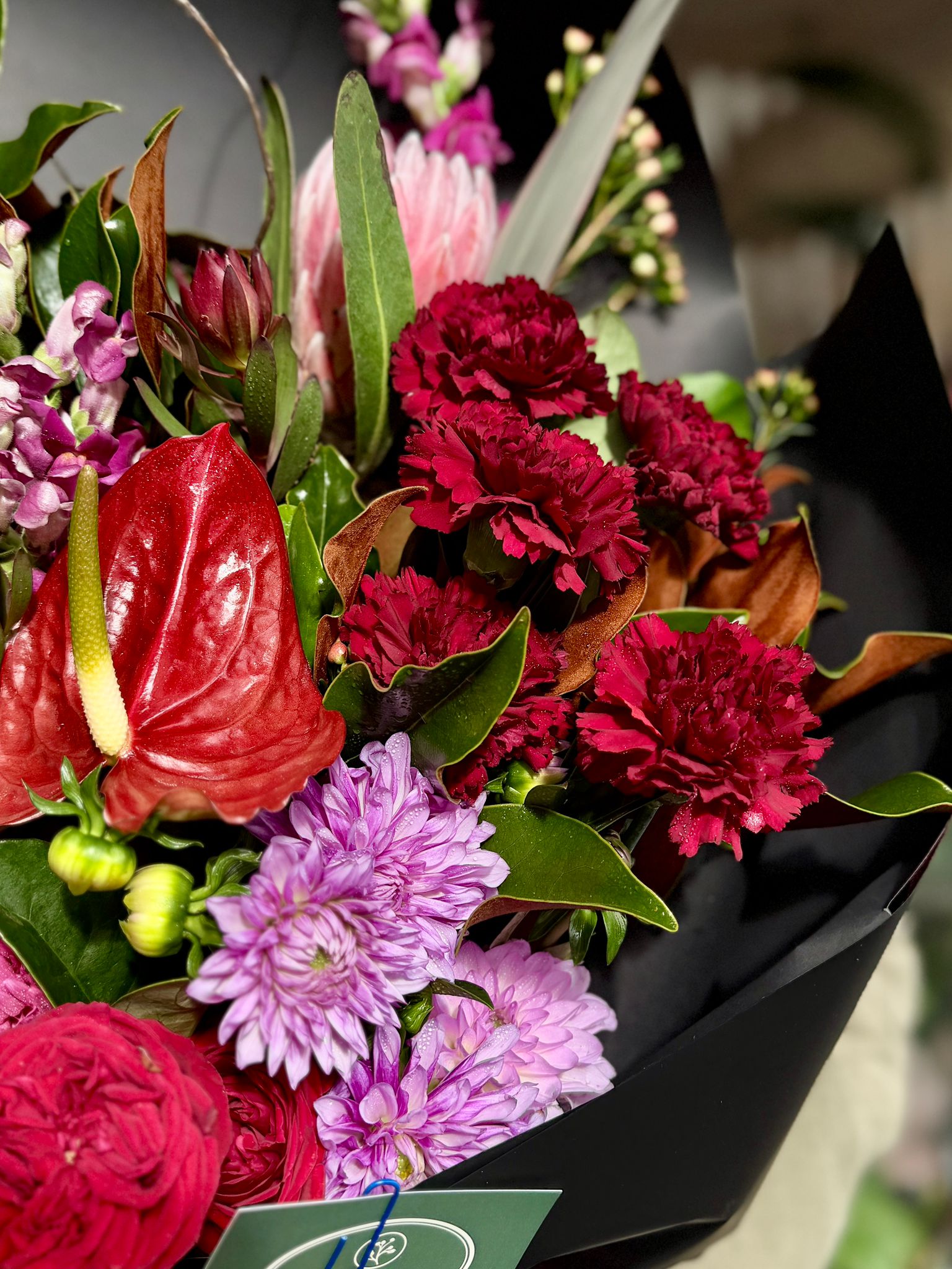 Midnight Crimson Bouquet