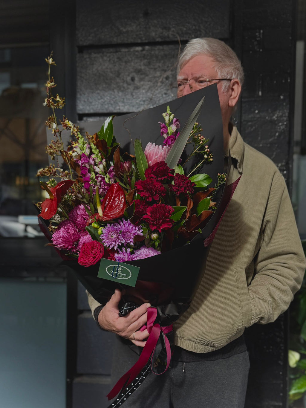 Midnight Crimson Bouquet