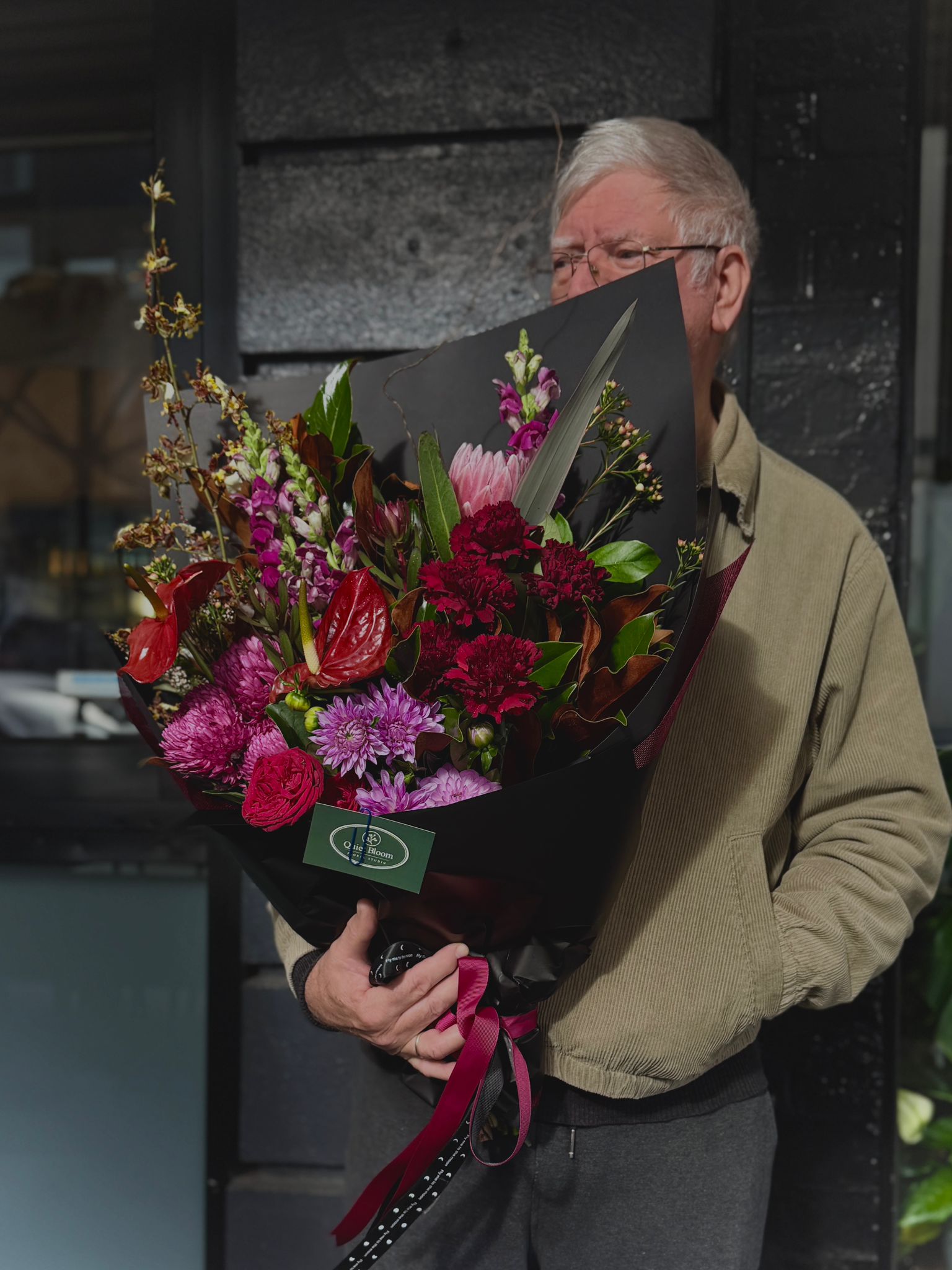 Midnight Crimson Bouquet