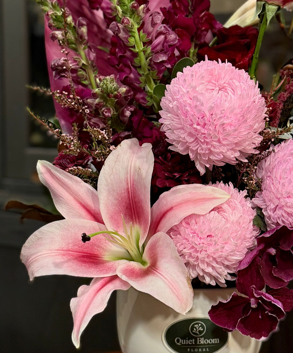 Berry Blush Vase Arrangement