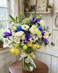 Violet & Gold – Colourful Vase Arrangement