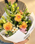 Apricot Dahlia – Garden Style Bouquet