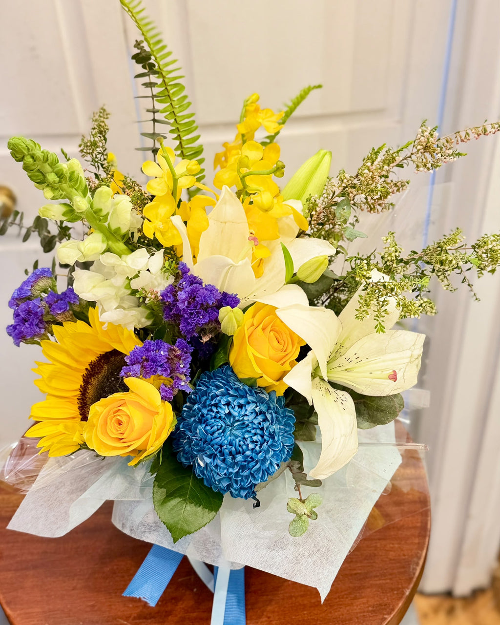 Sunshine & Blue – Yellow & Blue Flower Box