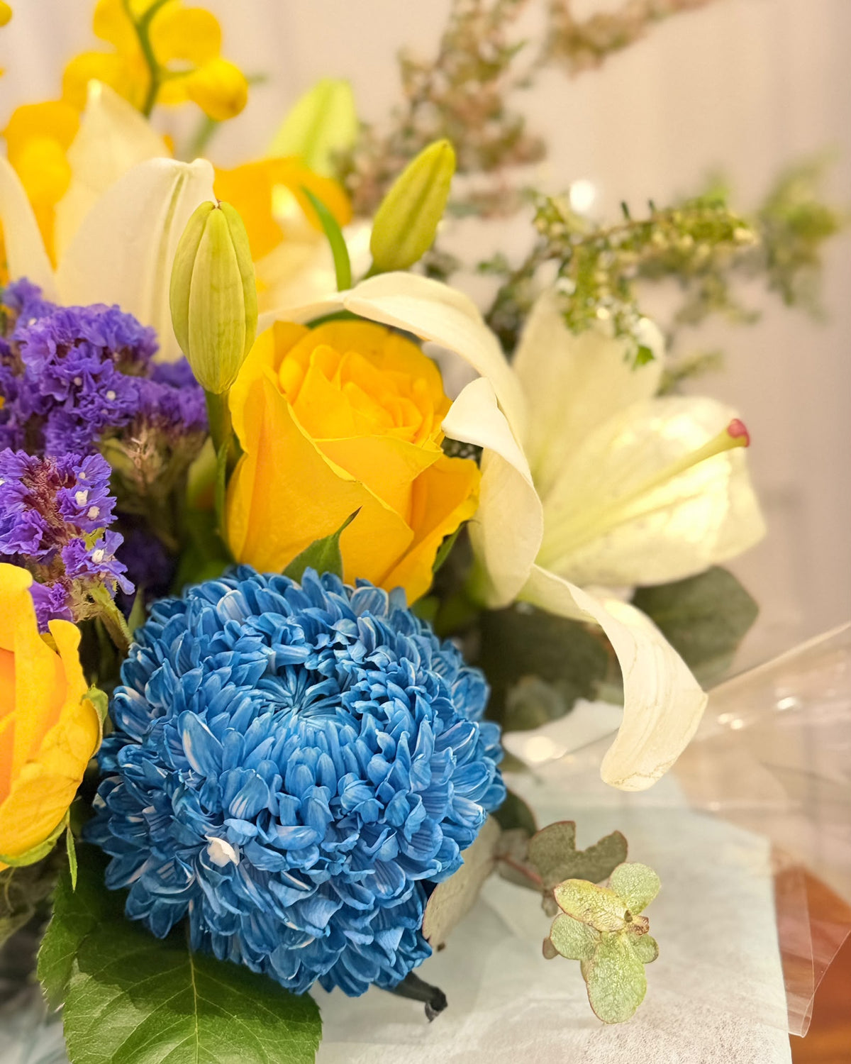 Sunshine & Blue – Yellow & Blue Flower Box