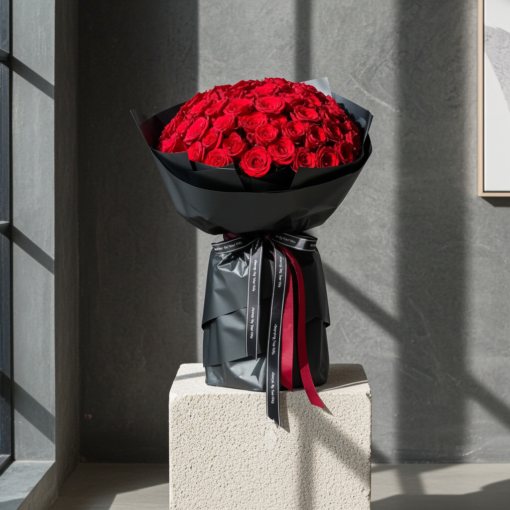 100 Red Roses Bouquet